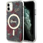 Guess GUHMN61HCFWSA iPhone 11 / Xr 6.1'' green/khaki hardcase Flower MagSafe - (GUE002931-0)