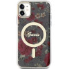 Guess GUHMN61HCFWSA iPhone 11 / Xr 6.1'' green/khaki hardcase Flower MagSafe - (GUE002931-0)