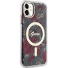 Guess GUHMN61HCFWSA iPhone 11 / Xr 6.1'' green/khaki hardcase Flower MagSafe - (GUE002931-0)