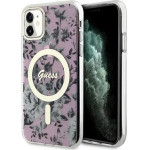 Guess GUHMN61HCFWSP iPhone 11 / Xr 6.1'' pink/pink hardcase Flower MagSafe - (GUE002930-0)