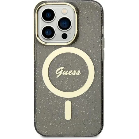 Guess GUHMN61HCMCGK iPhone 11 / Xr 6.1'' black/black hardcase Glitter Gold MagSafe - (GUE002926-0)
