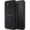 Guess GUHMN61PSAHMCK case for iPhone 11 / Xr - black Saffiano MagSafe - (GUE003010-0)