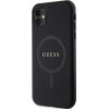 Guess GUHMN61PSAHMCK case for iPhone 11 / Xr - black Saffiano MagSafe - (GUE003010-0)
