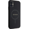 Guess GUHMN61PSAHMCK case for iPhone 11 / Xr - black Saffiano MagSafe - (GUE003010-0)
