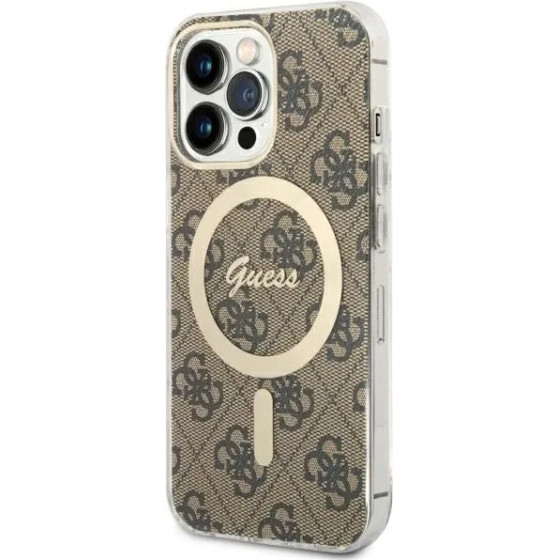 Guess GUHMP13LH4STW iPhone 13 Pro / 13 6.1'' brown/brown hardcase 4G MagSafe - (GUE002813-0)