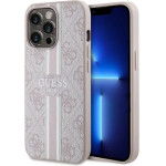 Guess GUHMP13LP4RPSP iPhone 13 Pro / 13 6.1 pink/pink hardcase 4G Printed Stripes MagSafe - (GUE002845-0)