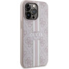Guess GUHMP13LP4RPSP iPhone 13 Pro / 13 6.1 pink/pink hardcase 4G Printed Stripes MagSafe - (GUE002845-0)