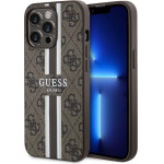 Guess GUHMP13LP4RPSW iPhone 13 Pro / 13 6.1 brown/brown hardcase 4G Printed Stripes MagSafe - (GUE002834-0)