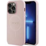 Guess GUHMP13LPSAHMCP case for iPhone 13 Pro / 13 - pink Saffiano MagSafe - (GUE003046-0)