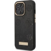 Guess GUHMP13LSAPSTK iPhone 13 Pro / 13 6.1 black/black hardcase Peony Logo Plate MagSafe - (GUE002528-0)