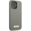 Guess GUHMP13LSPLG iPhone 13 Pro / 13 6.1 grey/grey hard case Silicone Logo Plate MagSafe - (GUE002494-0)