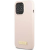 Guess GUHMP13LSPLP iPhone 13 Pro / 13 6.1 pink/pink hard case Silicone Logo Plate MagSafe - (GUE002490-0)