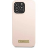 Guess GUHMP13LSPLP iPhone 13 Pro / 13 6.1 pink/pink hard case Silicone Logo Plate MagSafe - (GUE002490-0)