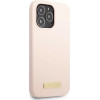 Guess GUHMP13LSPLP iPhone 13 Pro / 13 6.1 pink/pink hard case Silicone Logo Plate MagSafe - (GUE002490-0)