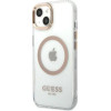 Guess GUHMP13MHTRMD iPhone 13 6.1 gold / gold hard case Metal Outline Magsafe - (GUE002457-0)
