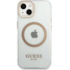 Guess GUHMP13MHTRMD iPhone 13 6.1 gold / gold hard case Metal Outline Magsafe - (GUE002457-0)