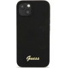 Guess GUHMP13MLSLMGBK iPhone 13 6.1 black/black hardcase Silicone Script Gold Logo Magsafe - (GUE001797-0)