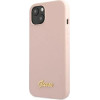 Guess GUHMP13MLSLMGLP iPhone 13 6.1 light pink/light pink hardcase Silicone Script Gold Logo Magsafe - (GUE001800-0)
