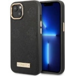 Guess GUHMP13MSAPSTK iPhone 13 6.1 black/black hardcase Peony Logo Plate MagSafe - (GUE002527-0)