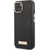 Guess GUHMP13MSAPSTK iPhone 13 6.1 black/black hardcase Peony Logo Plate MagSafe - (GUE002527-0)