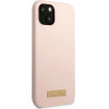 Guess GUHMP13SSBPLP iPhone 13 mini 5.4 pink/pink hard case Silicone Logo Plate MagSafe - (GUE002488-0)