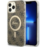 Guess GUHMP13XH4STW iPhone 13 Pro Max 6.7 brown/brown hardcase 4G MagSafe - (GUE002814-0)