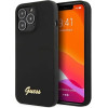 Guess GUHMP13XLSLMGBK iPhone 13 Pro Max 6.7'' black/black hardcase Silicone Script Gold Logo MagSafe - (GUE001799-0)