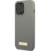 Guess GUHMP13XSPLG iPhone 13 Pro Max 6.7 grey/grey hard case Silicone Logo Plate MagSafe - (GUE002495-0)
