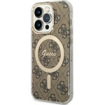 Guess GUHMP14LH4STW iPhone 14 Pro 6.1'' brown/brown hardcase 4G MagSafe - (GUE002762-0)