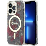Guess GUHMP14LHCFWSA iPhone 14 Pro 6.1'' green/khaki hardcase Flower MagSafe - (GUE002734-0)