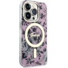 Guess GUHMP14LHCFWSP iPhone 14 Pro 6.1'' pink/pink hardcase Flower MagSafe - (GUE002730-0)