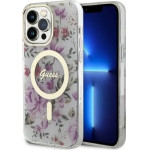 Guess GUHMP14LHCFWST iPhone 14 Pro 6.1'' transparent hardcase Flower MagSafe - (GUE002738-0)