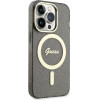 Guess GUHMP14LHCMCGK iPhone 14 Pro 6.1'' black/black hardcase Glitter Gold MagSafe - (GUE002742-0)