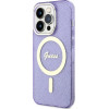 Guess GUHMP14LHCMCGU iPhone 14 Pro 6.1'' purple/purple hardcase Glitter Gold MagSafe - (GUE002746-0)