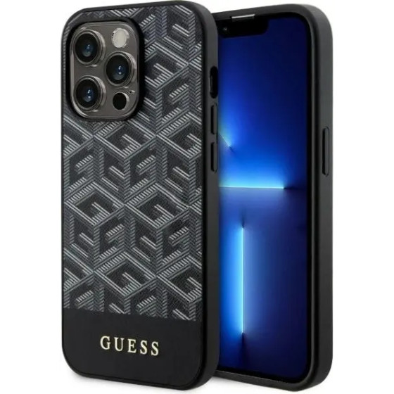 Guess GUHMP14LHGCFSEK iPhone 14 Pro 6.1 black/black hardcase GCube Stripes MagSafe - (GUE002806-0)