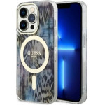 Guess GUHMP14LHLEOPWB iPhone 14 Pro 6.1'' blue/blue hardcase Leopard MagSafe - (GUE002772-0)