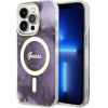 Guess GUHMP14LHTMRSU iPhone 14 Pro 6.1'' purple/purple hardcase Golden Marble MagSafe - (GUE002779-0)