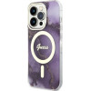 Guess GUHMP14LHTMRSU iPhone 14 Pro 6.1'' purple/purple hardcase Golden Marble MagSafe - (GUE002779-0)