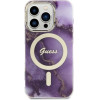 Guess GUHMP14LHTMRSU iPhone 14 Pro 6.1'' purple/purple hardcase Golden Marble MagSafe - (GUE002779-0)
