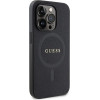 Guess GUHMP14LPSAHMCK case for iPhone 14 Pro - black Saffiano MagSafe - (GUE003013-0)