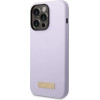 Guess GUHMP14LSBPLU iPhone 14 Pro 6.1'' purple/purple hard case Silicone Logo Plate MagSafe - (GUE002909-0)