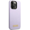 Guess GUHMP14LSBPLU iPhone 14 Pro 6.1'' purple/purple hard case Silicone Logo Plate MagSafe - (GUE002909-0)