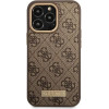 Guess GUHMP14LU4GPRW iPhone 14 Pro 6.1 ''brown / brown hard case 4G Logo Plate MagSafe - (GUE002408-0)