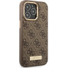 Guess GUHMP14LU4GPRW iPhone 14 Pro 6.1 ''brown / brown hard case 4G Logo Plate MagSafe - (GUE002408-0)