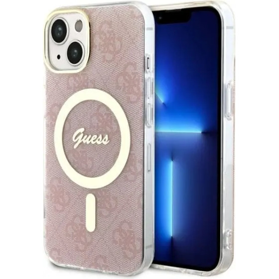 Guess GUHMP14MH4STP iPhone 14 Plus 6.7'' pink/pink hardcase 4G MagSafe - (GUE002765-0)