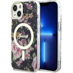 Guess GUHMP14MHCFWSK iPhone 14 Plus 6.7'' black/black hardcase Flower MagSafe - (GUE002725-0)