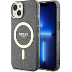 Guess GUHMP14MHCMCGK iPhone 14 Plus 6.7'' black/black hardcase Glitter Gold MagSafe - (GUE002741-0)
