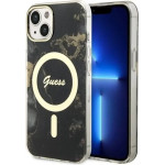 Guess GUHMP14MHTMRSK iPhone 14 Plus 6.7'' black/black hardcase Golden Marble MagSafe - (GUE002775-0)