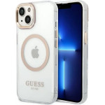 Guess GUHMP14MHTRMD iPhone 14 Plus 6.7 gold / gold hard case Metal Outline Magsafe - (GUE002399-0)