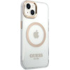 Guess GUHMP14MHTRMD iPhone 14 Plus 6.7 gold / gold hard case Metal Outline Magsafe - (GUE002399-0)